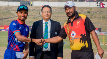 पपुवा न्युगिनीविरुद्ध नेपाल टस जितेर फिल्डिङमा, टिममा एक परिवर्तन